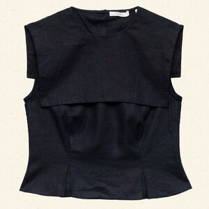 Doen Margie linen top NWT